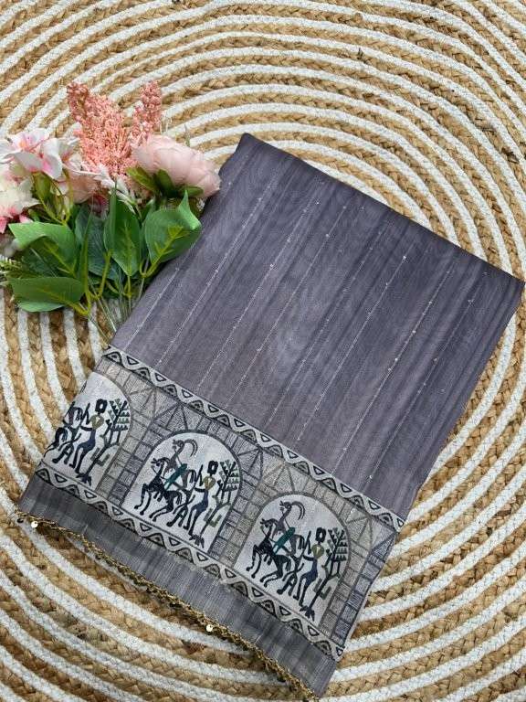 RUBY BY ASLIWHOLESALE DESIGNER PURE FANCY SEQUENCE SAREES-00046