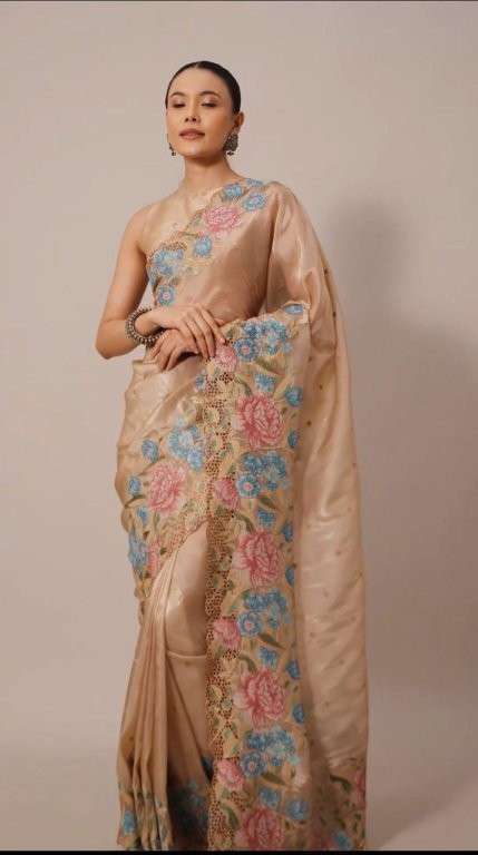 SAKHI VOL-159 BY ASLIWHOLESALE DESIGNER PURE ORGANZA JIMMY CHOO SAREE-00219
