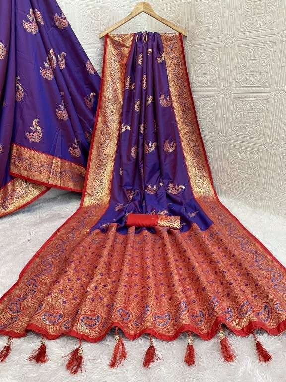 SAKHI VOL-196 BY ASLIWHOLESALE DESIGNER PURE SILK SAREES-00219