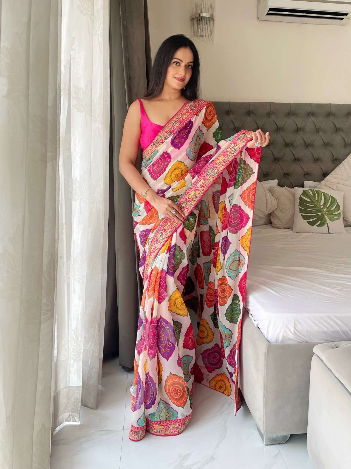 SAKHI VOL-4 BY ASLIWHOLESALE DESIGNER PURE GEORGTTE PRINTED SAREES-00066