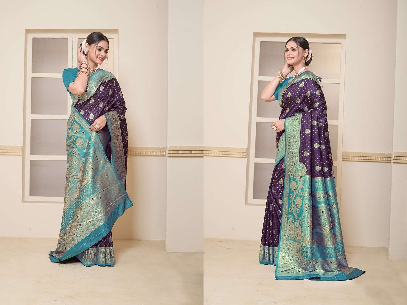 SANJANA LIFESTYLE YEOLA PAITHANI 9777 SERIES PURE PAITHANI SILK SAREES-00137