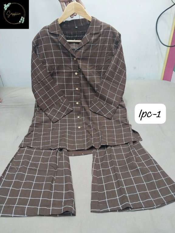 SAPPHIRE IMPORTED CO-ORD SET VOL-1 PURE IMPORTED SPRING FABRIC PAKISTANI CO-ORD SET-00272
