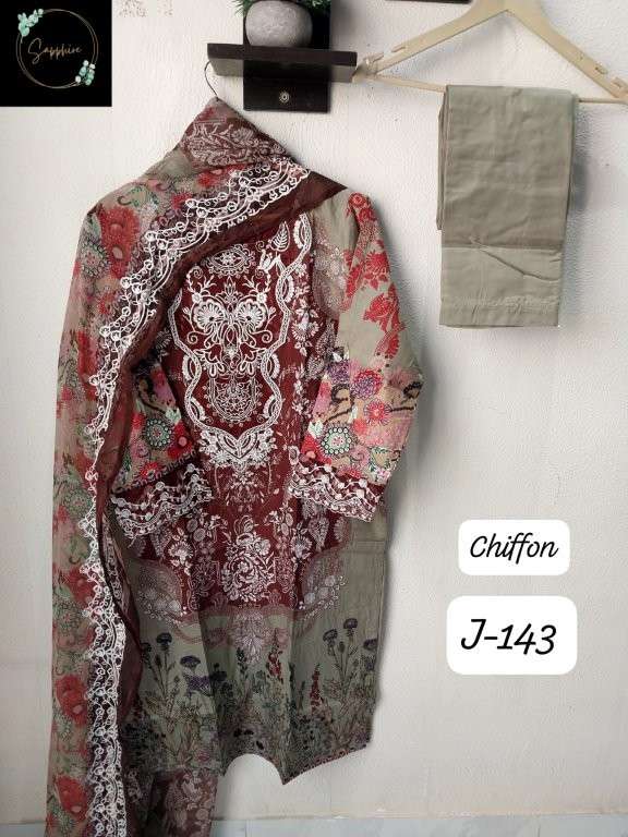 SAPPHIRE JAZMIN VOL-143 NX PURE LAWN COTTON PRINTED DRESSES-00272
