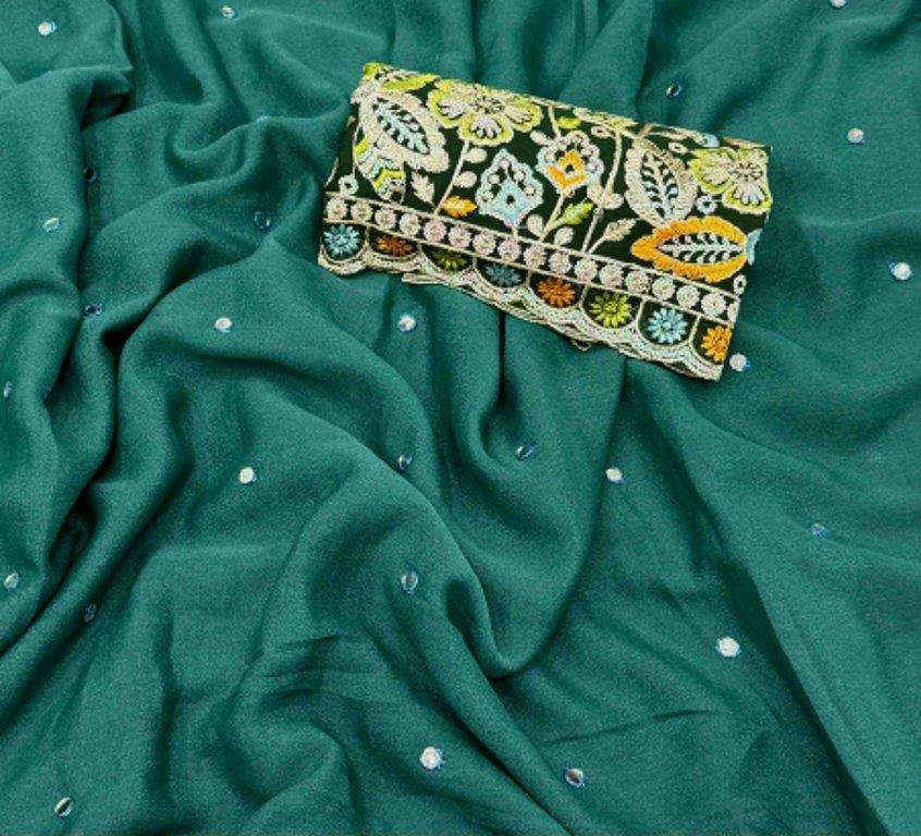 SARASWATI BY ASLIWHOLESALE DESIGNER PURE GEORGETTE CHIFFON SAREES-00256