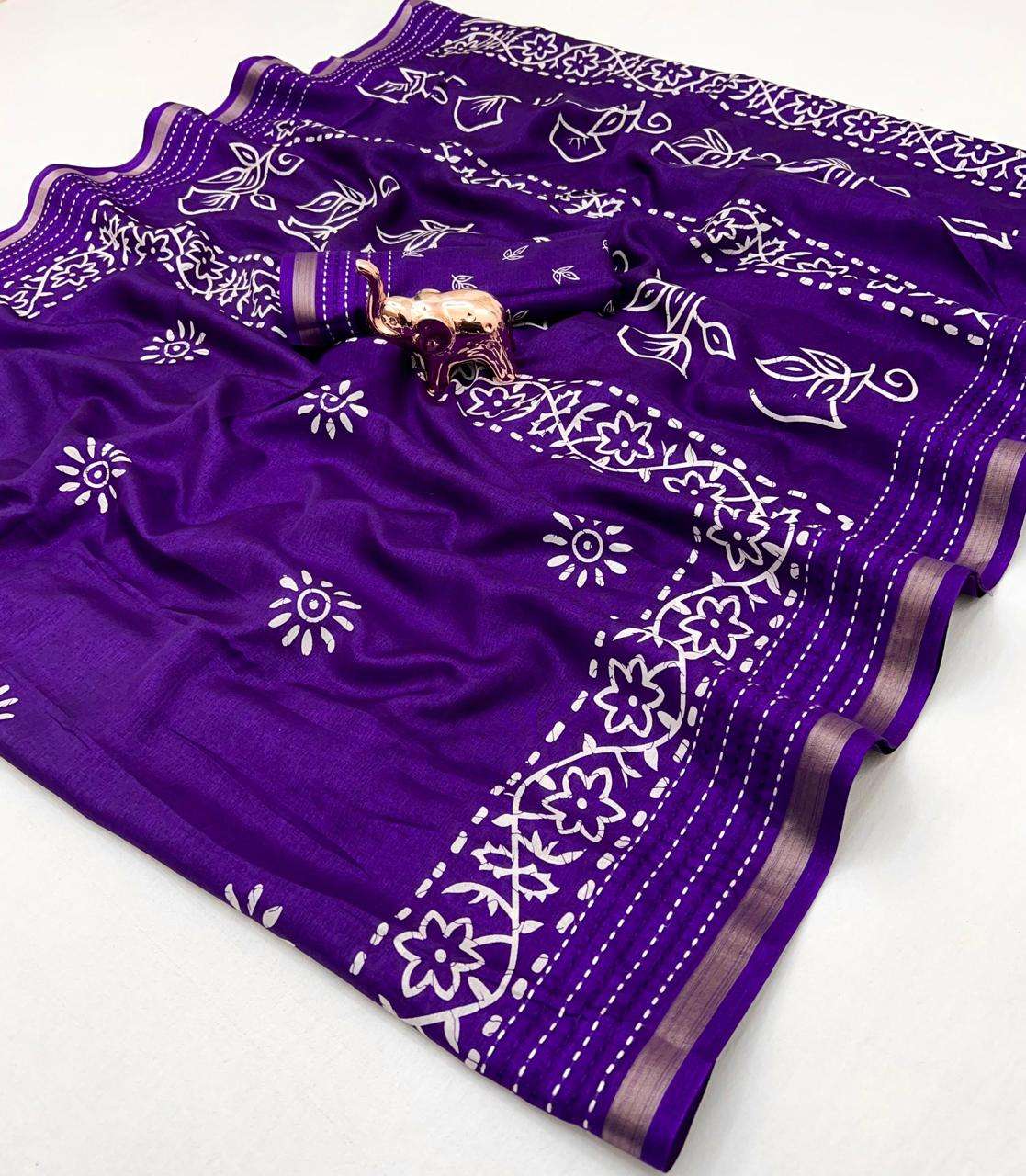 SATVI VOL-2 BY ASLIWHOLESALE DESIGNER PURE COTTON PRINTED SAREES-00292