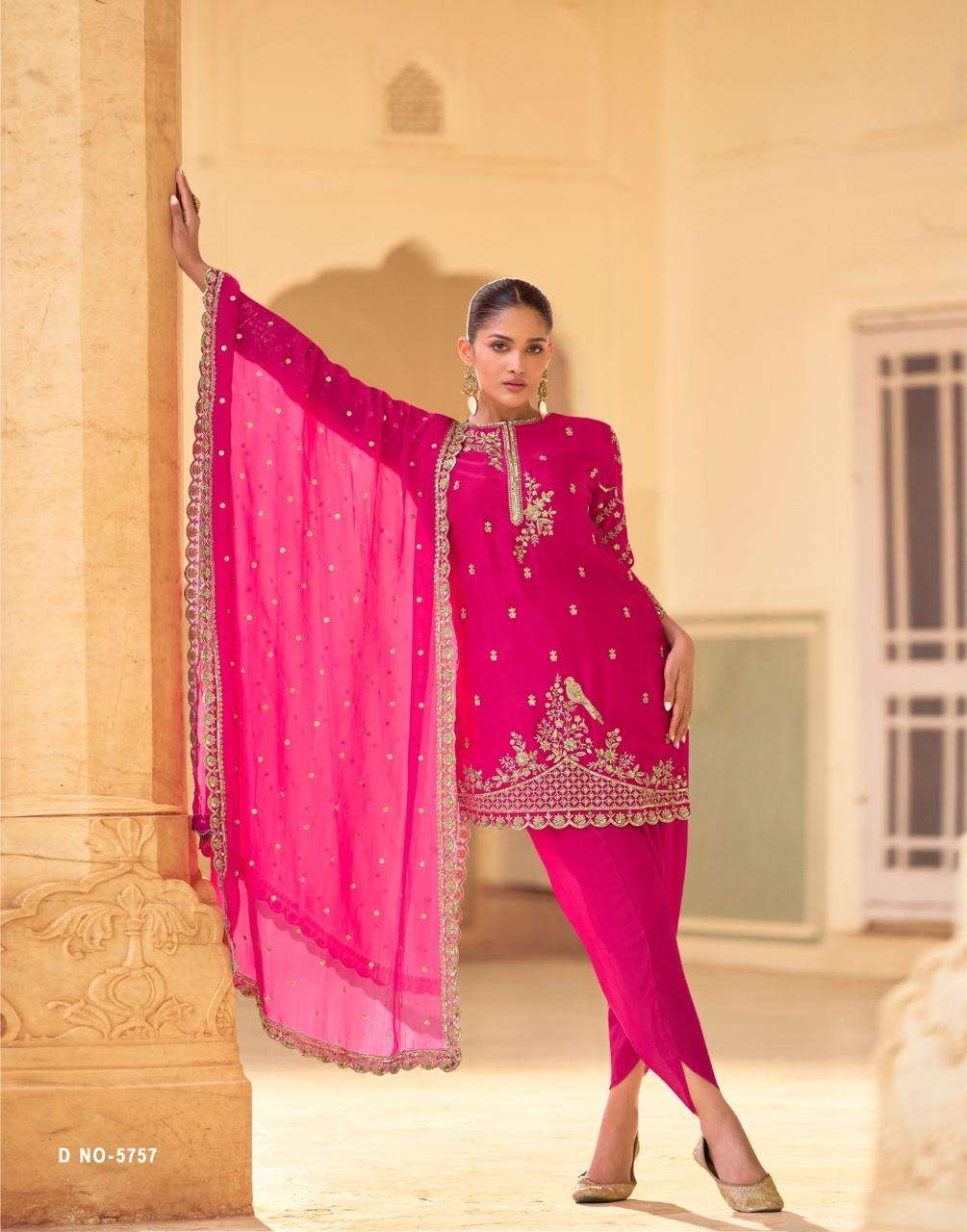 SAYURI SIYA PURE SILK EMBROIDERY DRESSES-00150
