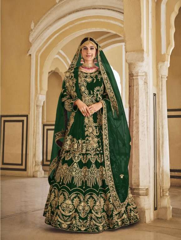 SENHORA VEDANSHI PURE 9000 HEAVY VELVET LEHENGAS-00035
