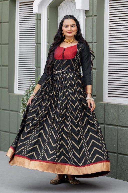 SHIVANI VOL-35 BY ASLIWHOLESALE DESIGNER PURE SOFT SILK GOWNS-00282