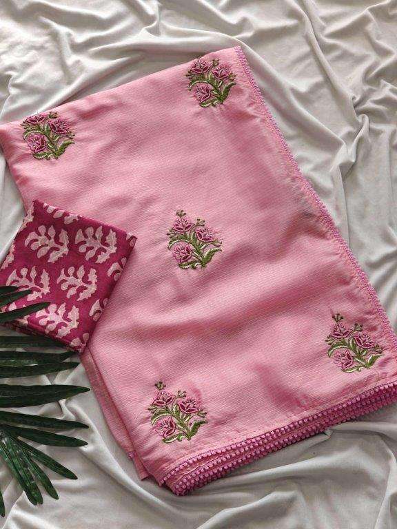 SHRUTI BY ASLIWHOLESALE DESIGNER PURE FANCY EMBROIDERY SAREES-00282