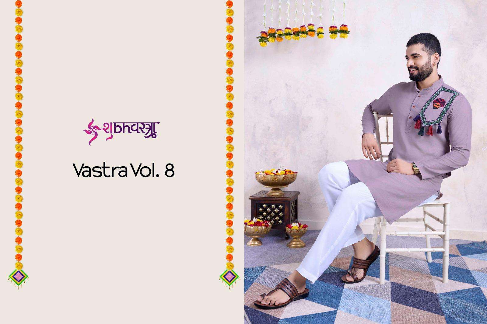 SHUBHVASTRA VASTRA VOL-8 6081 TO 6086 SERIES PURE RAYON EMBROIDERY PRINTED MENS KURTA-00278