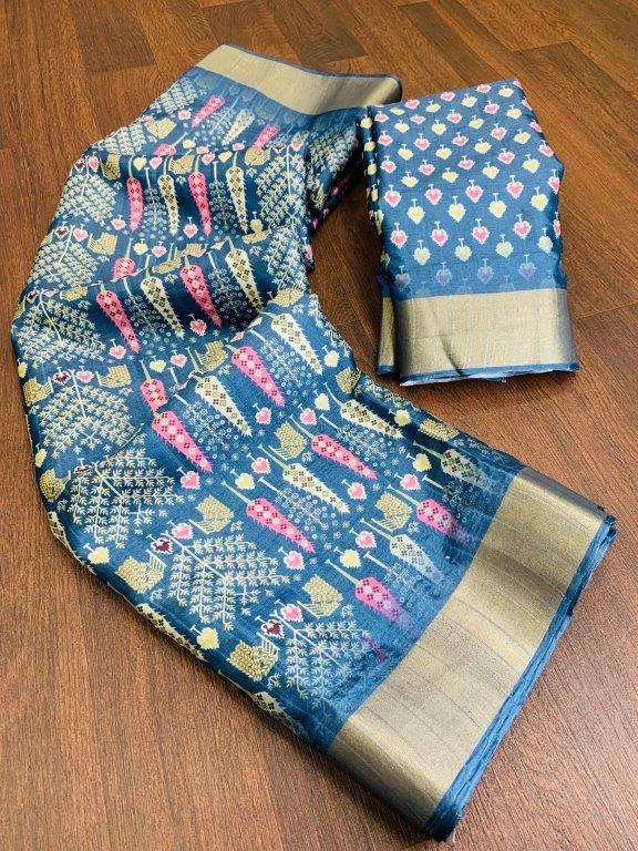 SIDDHI NX BY ASLIWHOLESALE DESIGNER PURE SILK PRINTED SAREES-00279