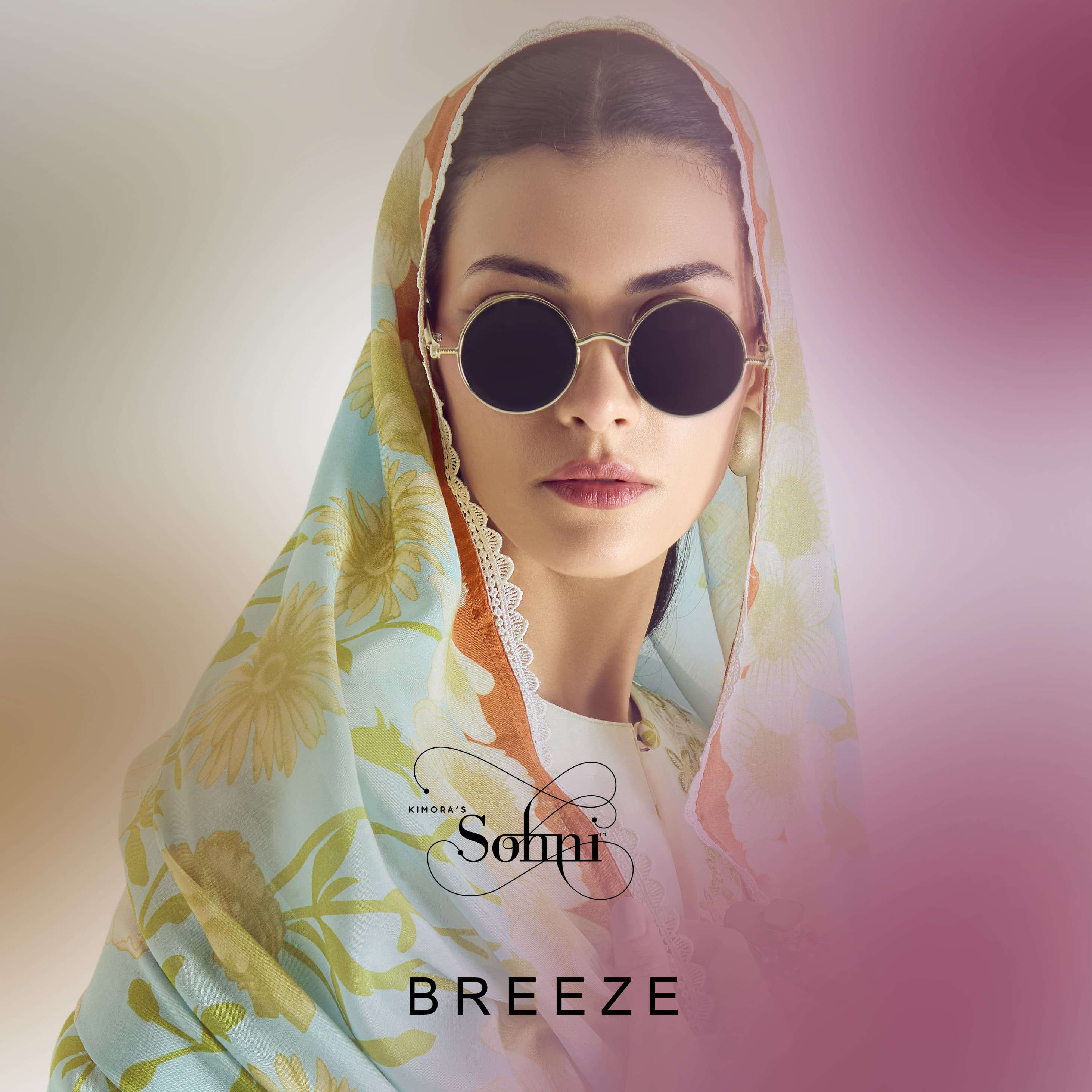 SOHNI BREEZE 321 TO 324 SERIES PURE LAWN COTTON PRINTED PAKISTANI DRESSES-00028