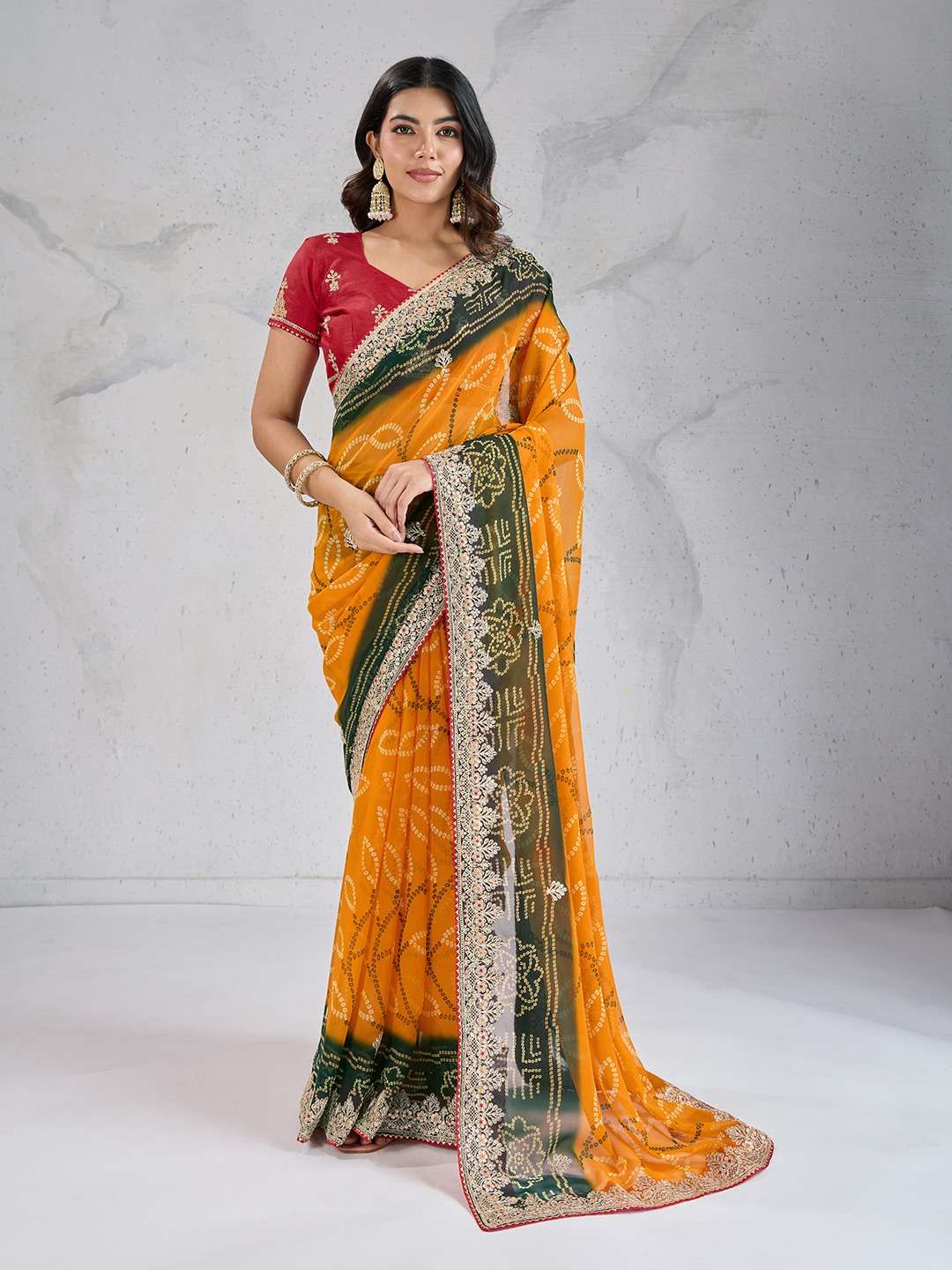 SUVIDHA BY ASLIWHOLESALE DESIGNER PURE GEORGETTE EMBROIDERY PRINTED SAREES-00066