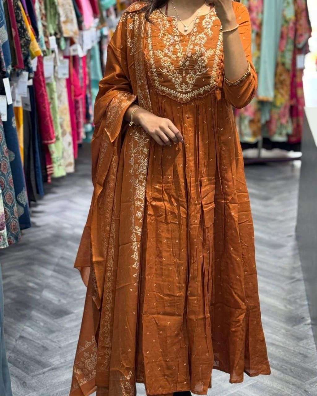 SWATI VOL-65 BY ASLIWHOLESALE DESIGNER PURE COTTON PRINTED EMBROIDERY DRESSES-00237
