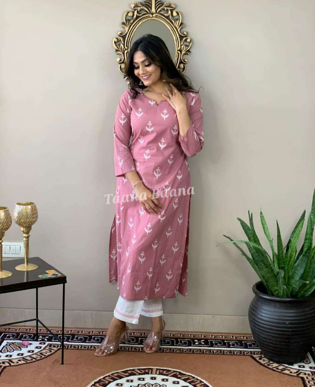 SWATI VOL-75 BY ASLIWHOLESALE DESIGNER PURE RAYON COTTON PRINTED KURTIS-00260