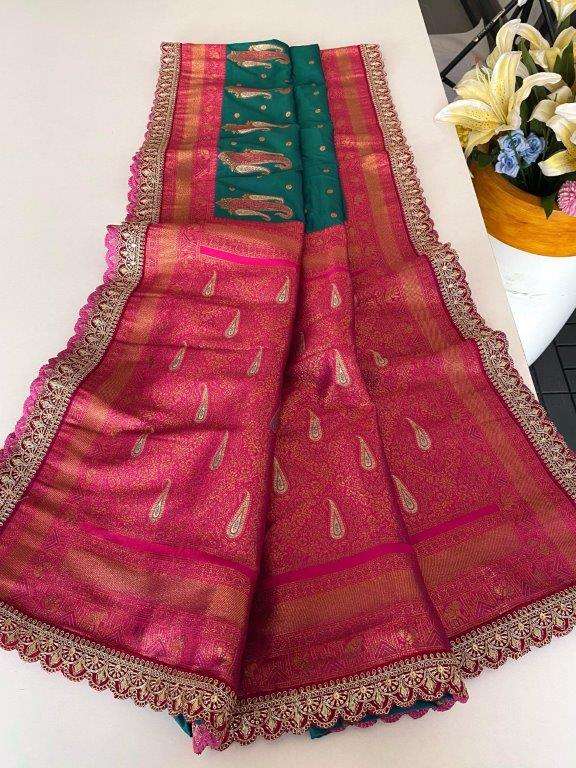TANYA BY ASLIWHOLESALE DESIGNER PURE PAITHANI SILK SAREES-00282