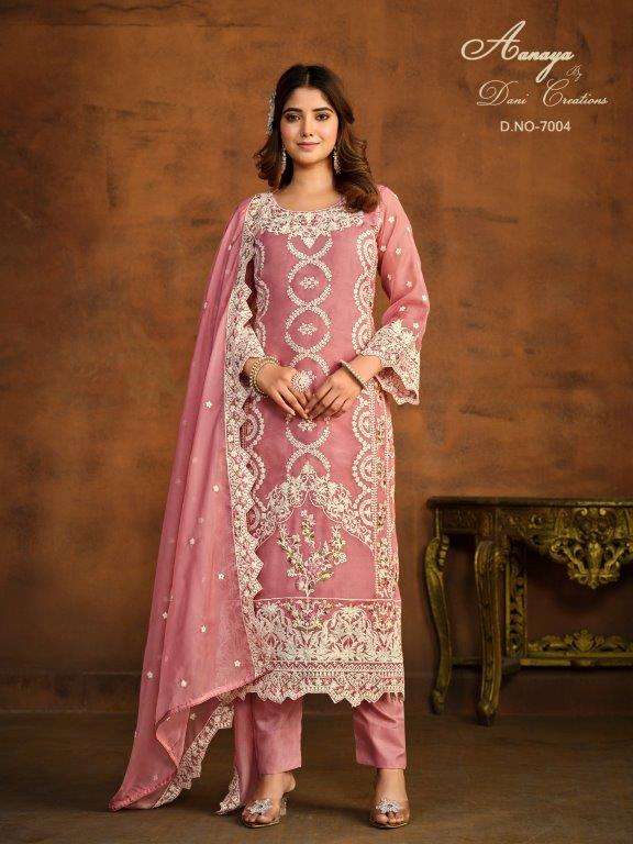 TWISHA AANAYA VOL-170 COLOUR 7002 TO 7003 SERIES PURE SOFT ORGANZA DRESSES-00274