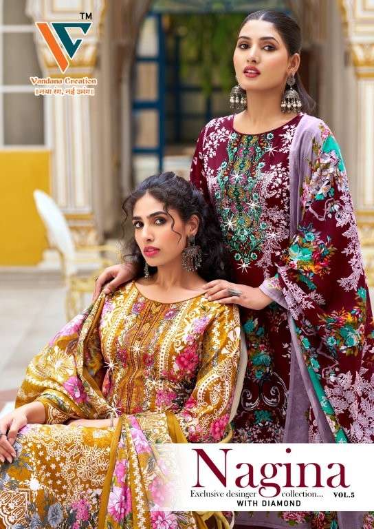 VANDANA CREATION NAGINA VOL-05 PURE COTTON PRINTED PAKISTANI DRESSES-00062