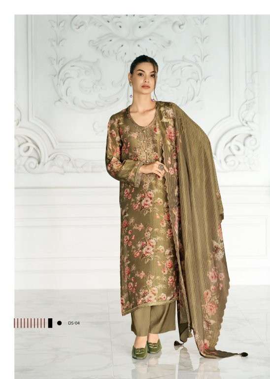 VARSHA DAISY PURE VISCOSE PRINTED EMBROIDERY DRESSES-00028