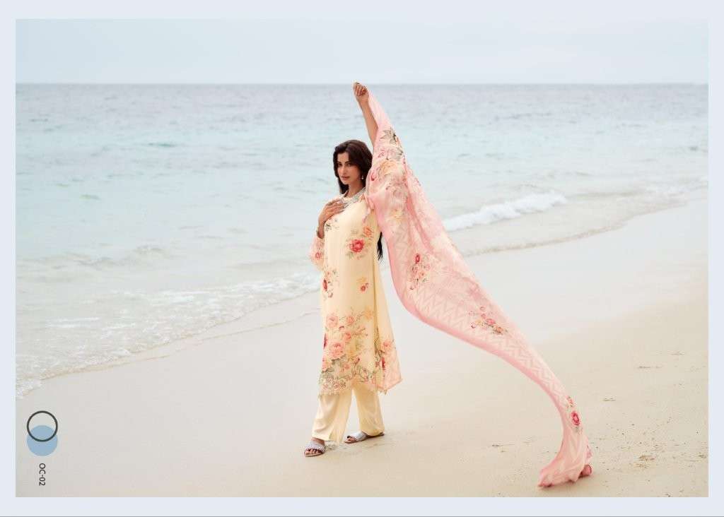 VARSHA ORCHID VOL-02 PURE ORGANZA PRINTED EMBROIDERY DRESSES-00028