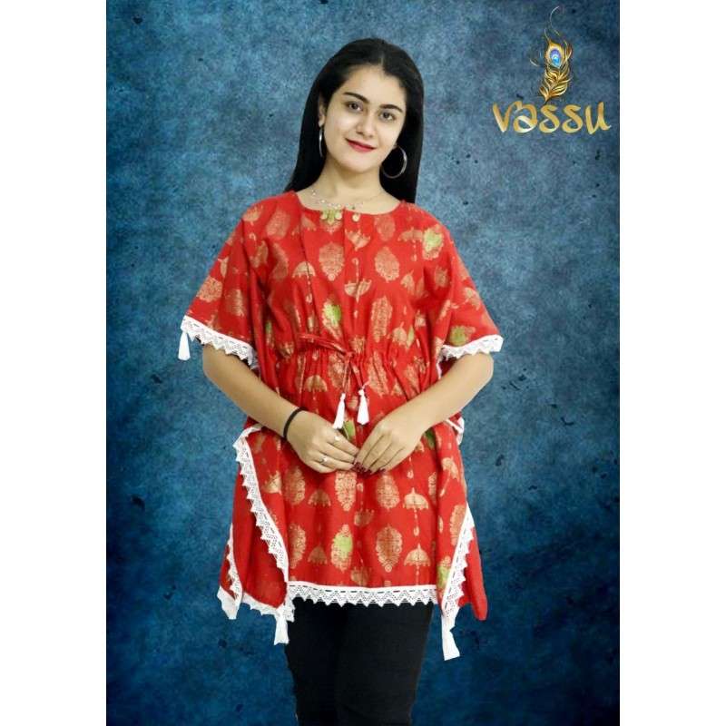 VASSU BY ASLIWHOLESALE DESIGNER PURE COTTON PRINTED KAFTANS-00014