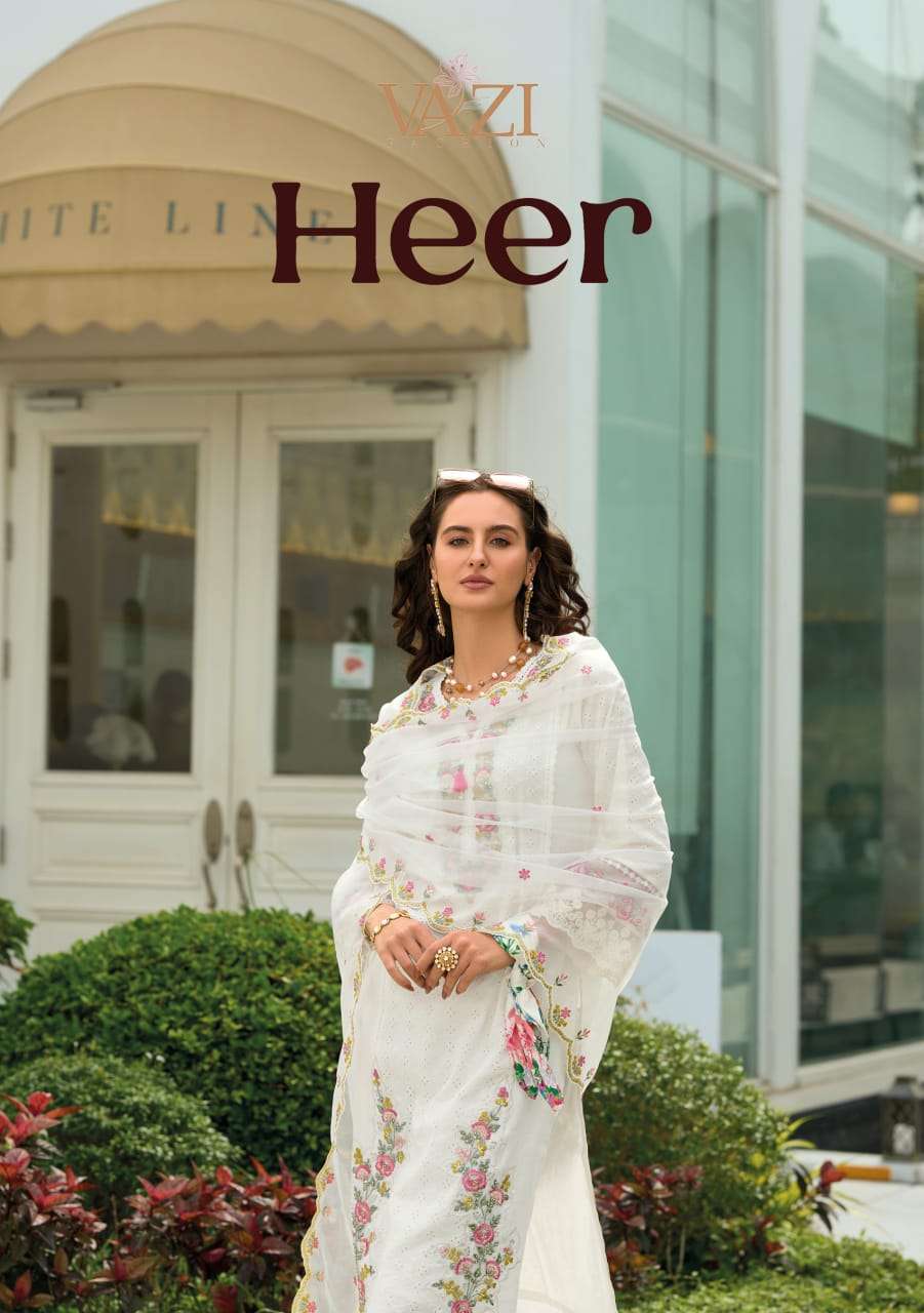 VAZI FASHION HEER 1001 TO 1006 SERIES PURE COTTON HAND WORK DRESSES-00150