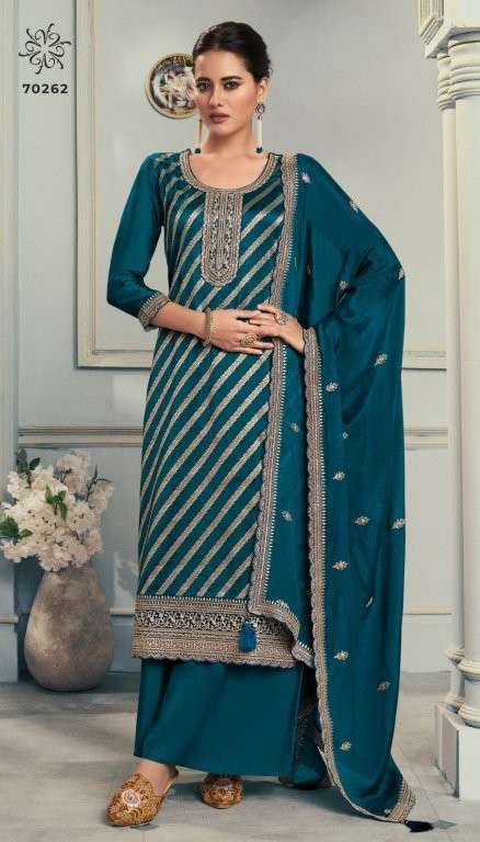 VINAY FASHION KULEESH SILKY VOL-3 PURE LOTUS SILK JACQUARD DRESSES-00028