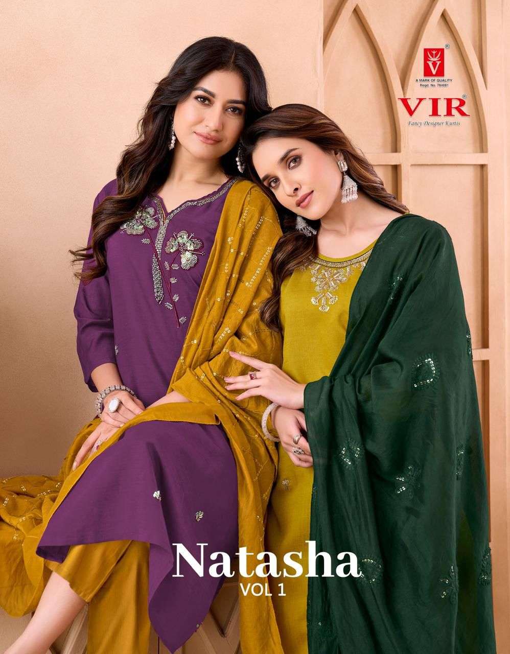 VIR NATASHA VOL-01 PURE FANCY VERTICAN EMBROIDERY DRESSES-00140