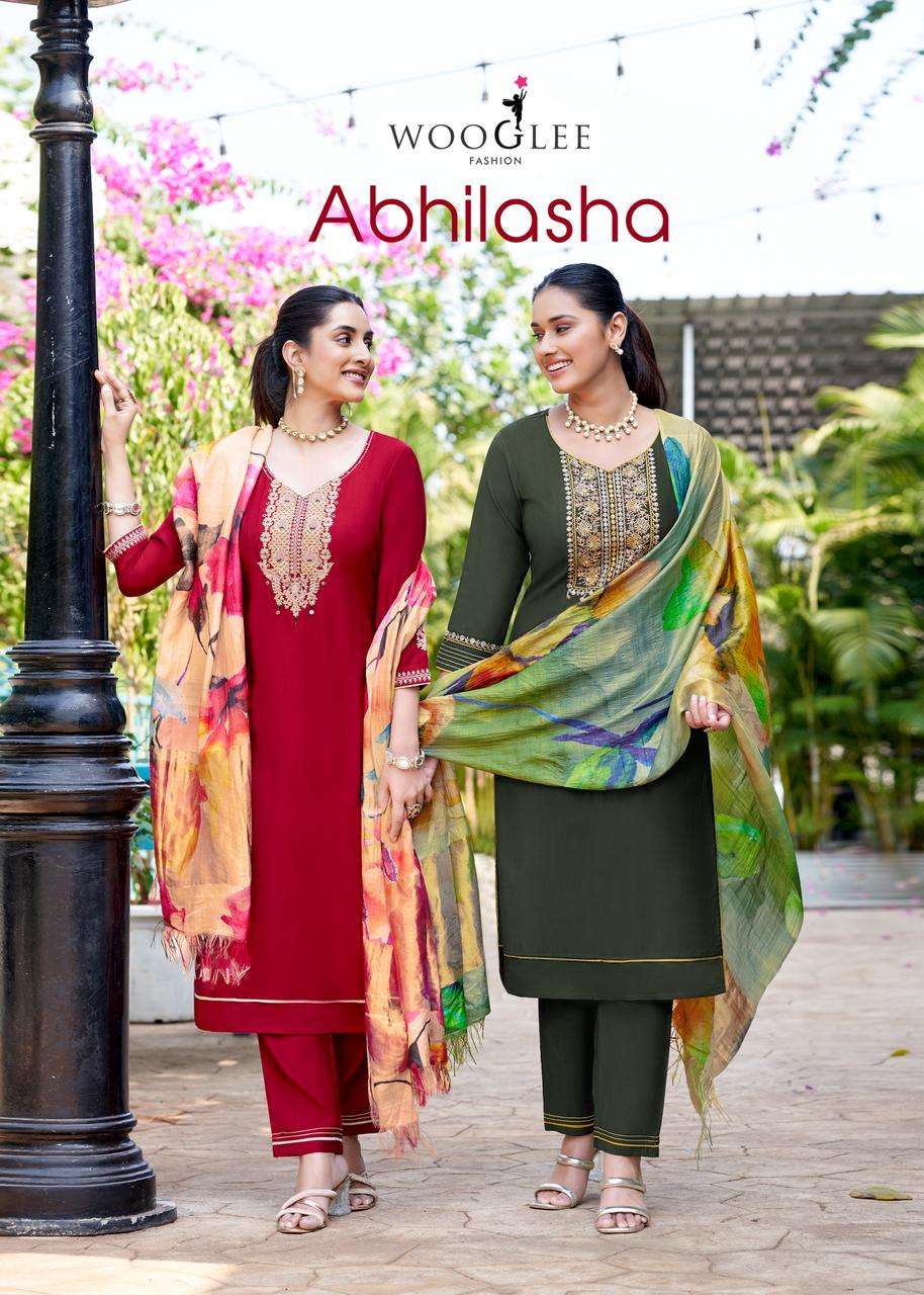 WOODEE ABHILASHA 2001 TO 2005 SERIES PURE VISCOSE WEAVING DRESSES-00014