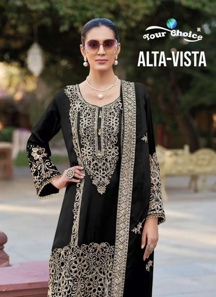 YOUR CHOICE ALTA-VISTA PURE HEAVY CHINON EMBRODIERY DRESSES-00028
