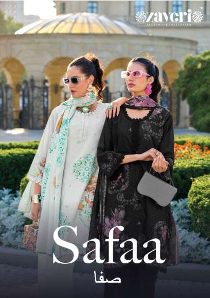 ZAVERI SAFAA 1338 TO 1339 SERIES PURE COTTON PRINTED DRESSES-00289