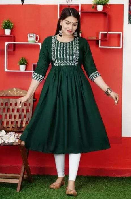 102 SERIES BY ASLIWHOLESALE DESIGNER PURE RAYON PRINTED KURTIS-00293