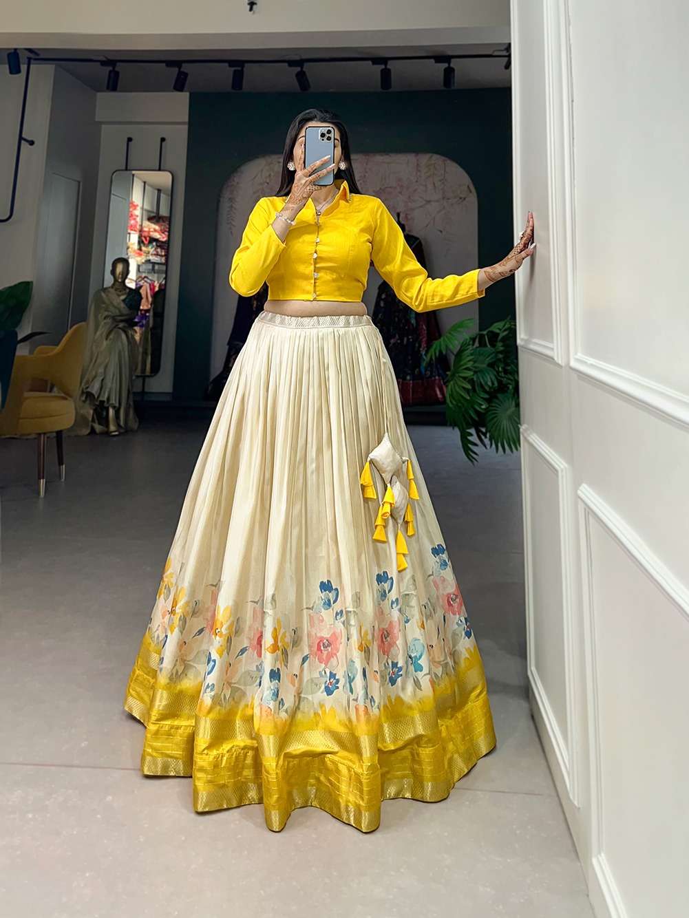 1106 COLOURS BY ASLIWHOLESALE DESIGNER PURE DOLA SILK LEHENGA-00195