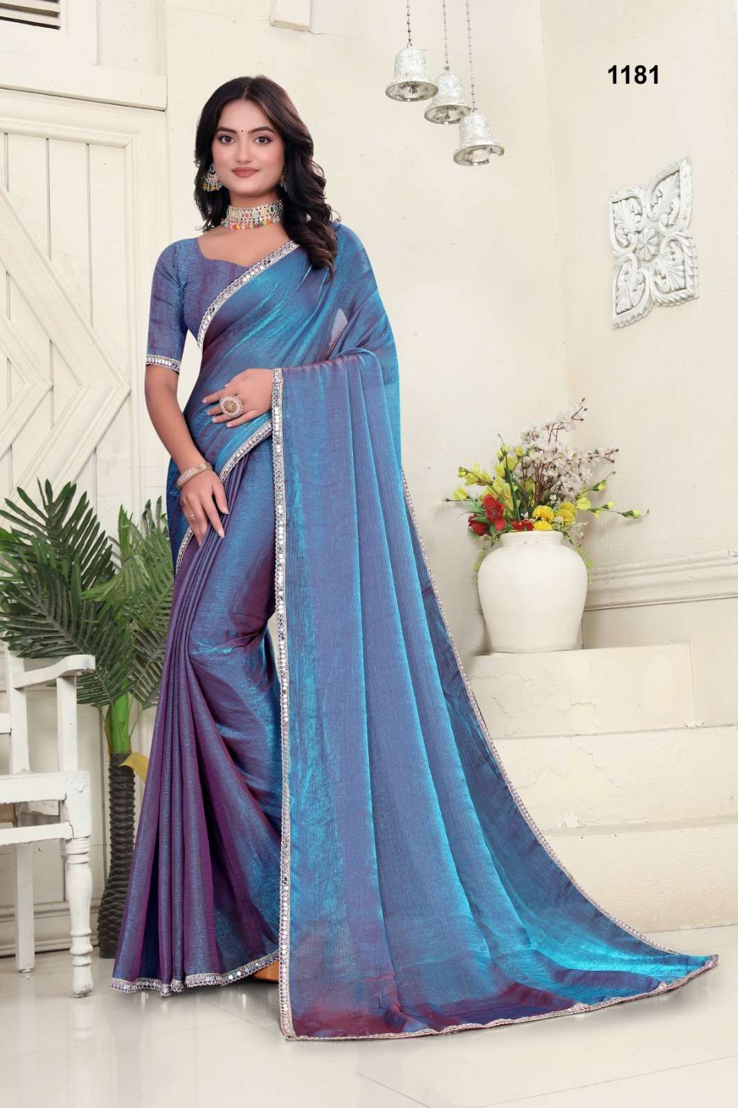 1181 & 1865 COLOUR BY ASLIWHOLESALE DESIGNER PURE CHIFFON EMBROIDERY PRUNTED SAREES-00103