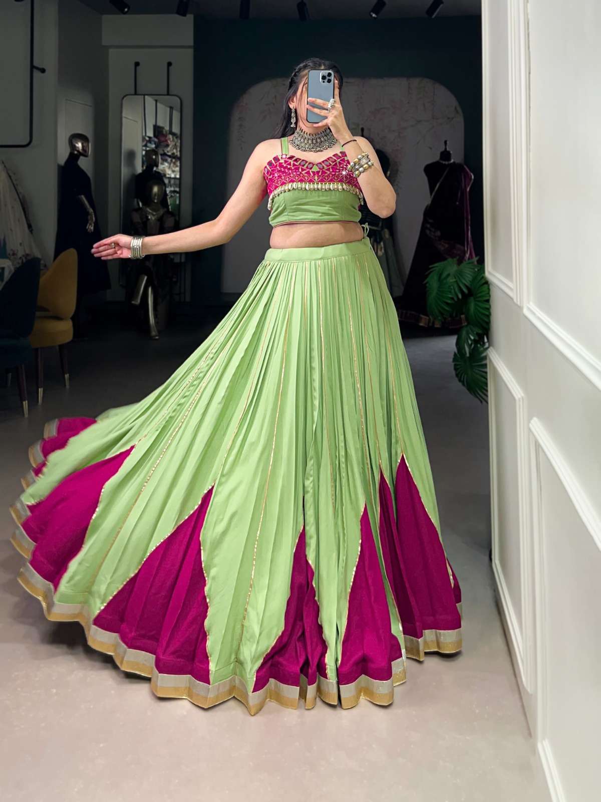 1628 COLOUR BY ASLIWHOLESALE DESIGNER PURE RAYON COTTON LEHENGA-00195
