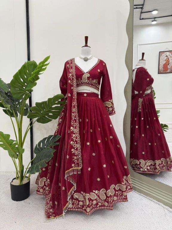 371 HIT COLOUR BY ASLIWHOLESALE DESIGNER PURE JIMMY CHOO SEQUNCE LEHENGAS-00246
