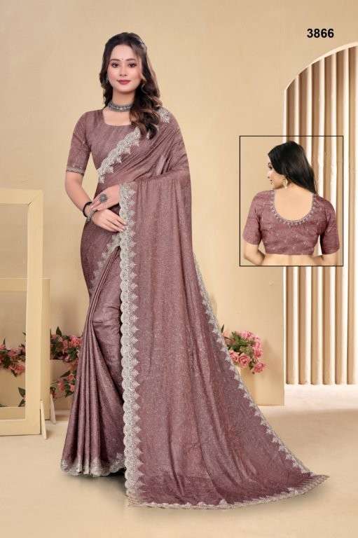3866 COLOUR BY ASLIWHOLESALE DESIGNER PURE JACQUARD EMBROIDERY SAREES-00103