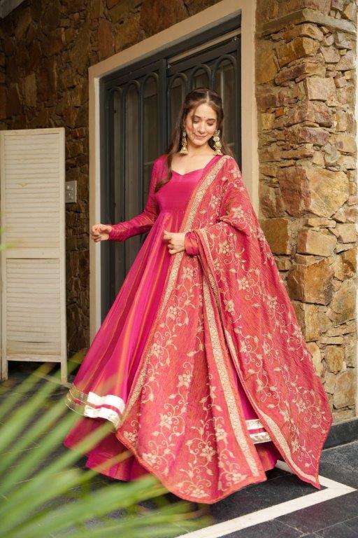 5289 HIT COLOUR BY ASLIWHOLESALE DESIGNER PURE HEAVY COTTON EMBROIDERY GOWNS-00262