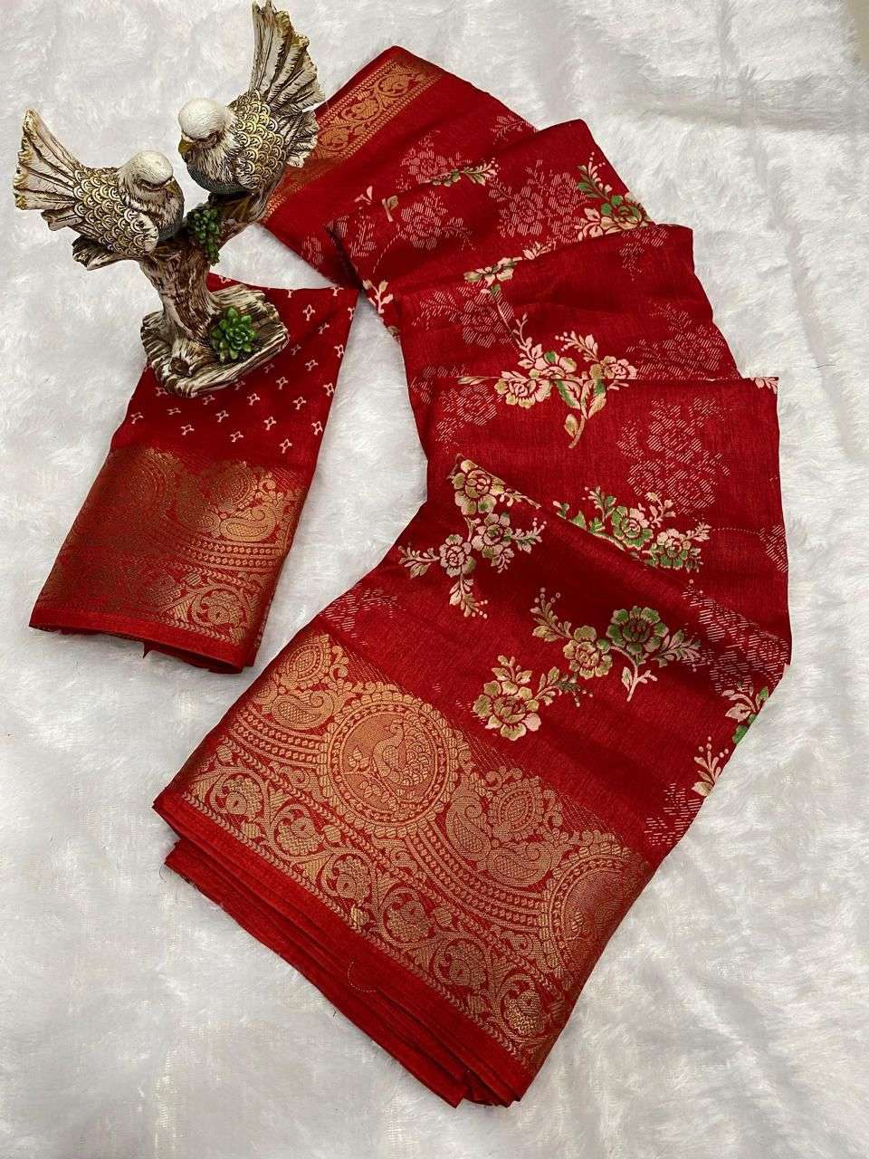 752 HIT DESIGN BY ASLIWHOLESALE DESIGNER PURE SOFT COTTON PRINTED SAREES-00284