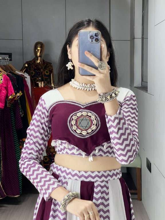 8051 COLOUR BY ASLIWHOLESALE DESIGNER PURE RAYON COTTON LEHENGA-00135
