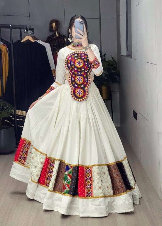 8054 COLOUR BY ASLIWHOLESALE DESIGNER PURE RAYON COTTON LEHENGA-00135