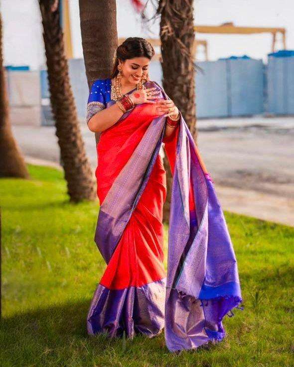 937 HIT DESIGN BY ASLIWHOLESALE DESIGNER PURE SOFT LICHI SILK SAREES-00284