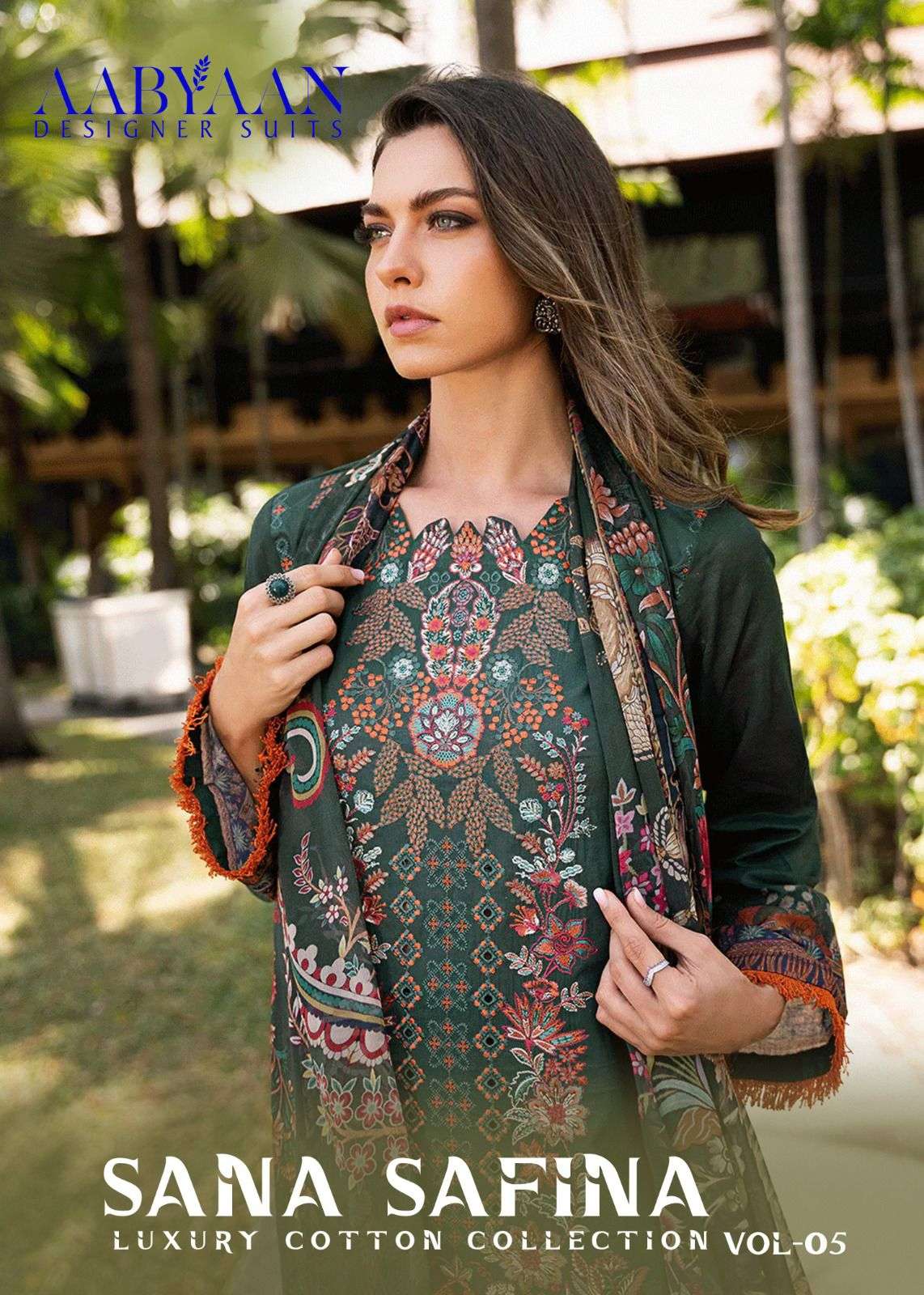 AABYAAN DESIGNER SANA SAFINA VOL-05 PURE COTTON PRINTED PAKISTANI DRESSES-00062