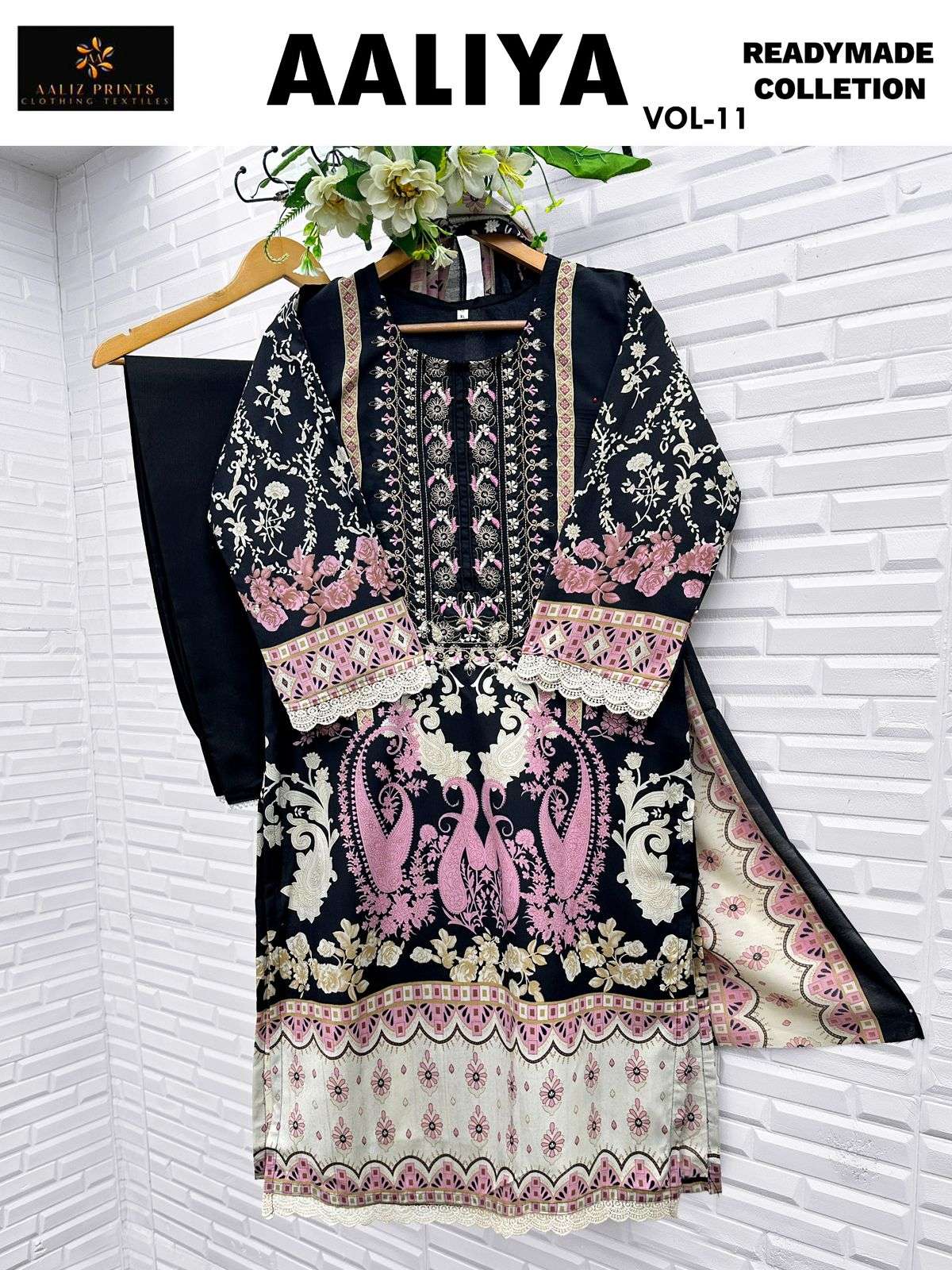AALIZ PRINTS AALIYA VOL-11 RM DESIGNER PURE COTTON PRINTED PAKISTANI DRESSES-00062