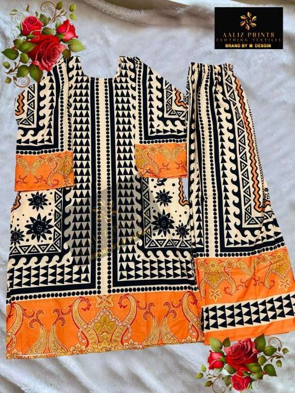 AALIZ PRINTS CO-ORD SET VOL-10 PURE LAWN PRINTED PAKISTANI CO-ORD SETS-00062