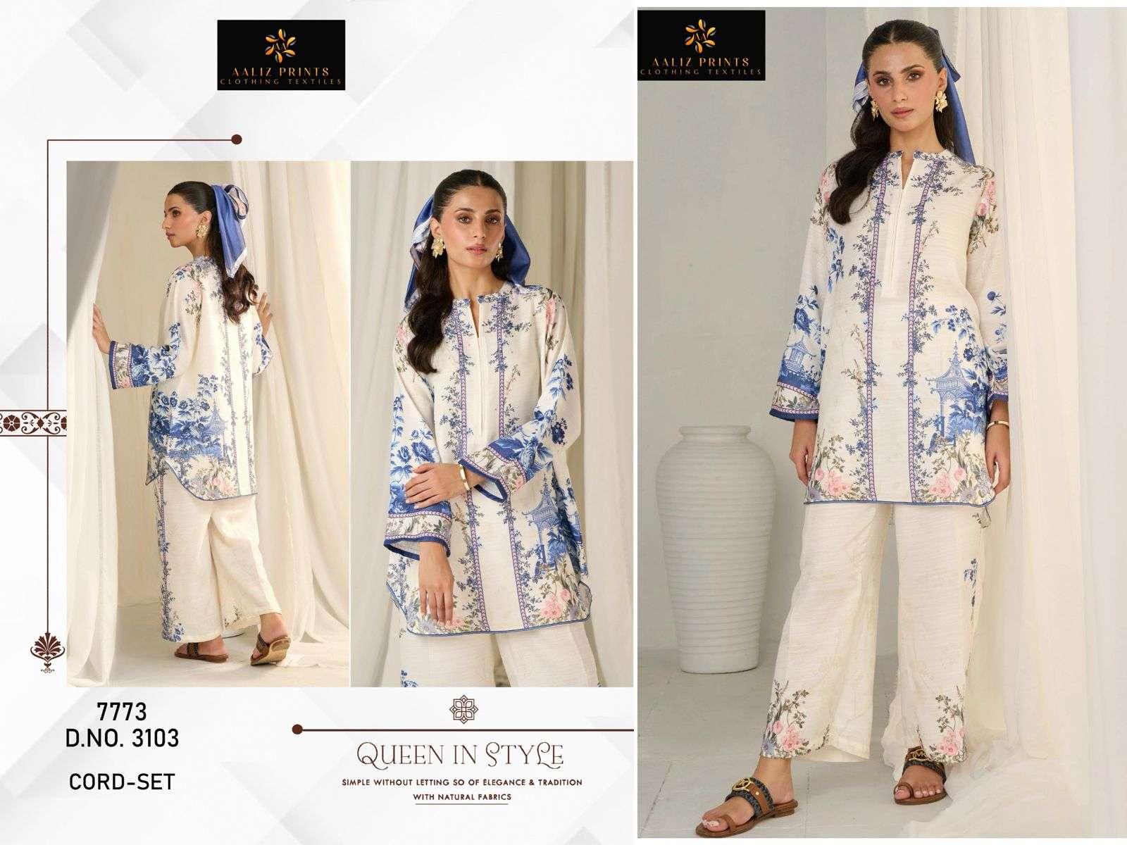 AALIZ PRINTS CO-ORD SET VOL-12 PURE LAWN PRINTED PAKISTANI CO-ORD SETS-00071