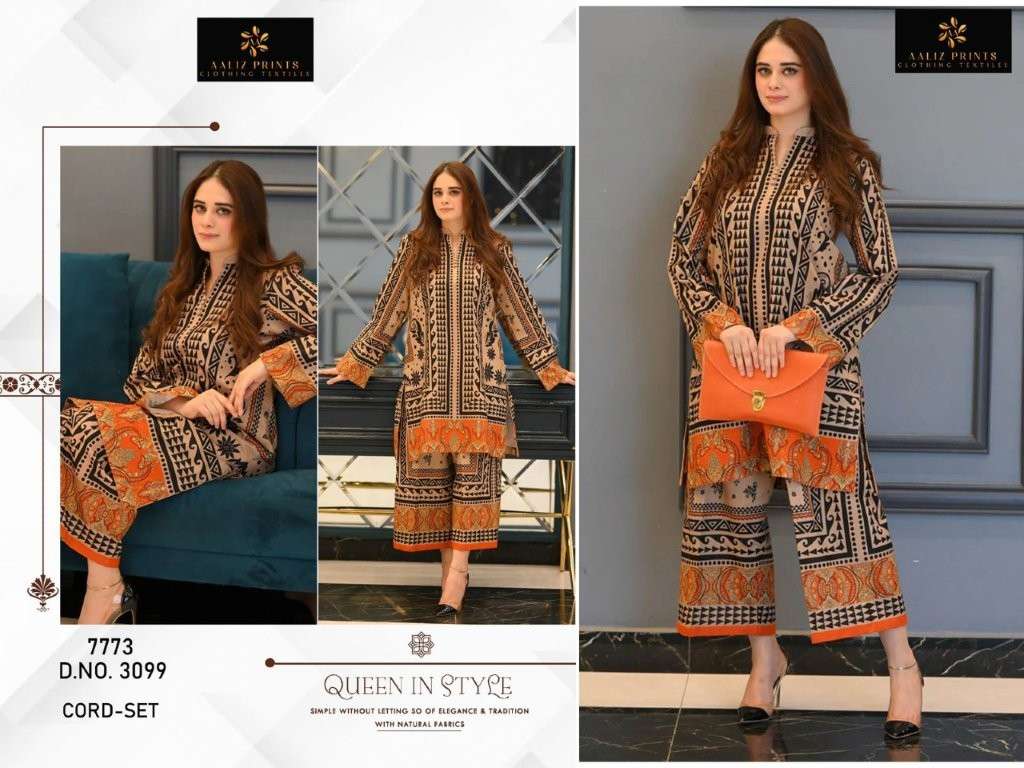 AALIZ PRINTS CO-ORD SET VOL-13 PURE LAWN PRINTED PAKISTANI CO-ORD SETS-00071