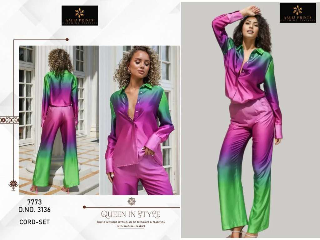 AALIZ PRINTS HOLLYWOOD CO-ORD SET VOL-01 PURE LAWN PRINTED PAKISTANI CO-ORD SET-00062