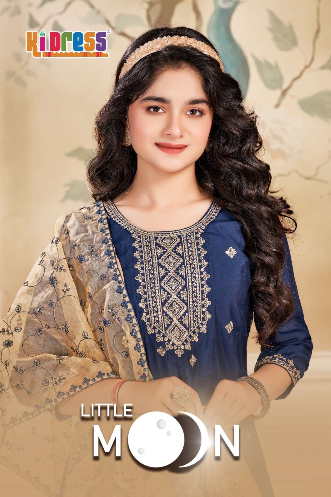 AANCHI LITTLE MOON 101 TO 102 SERIES PURE ROMAN SILK EMBROIDERY KIDS WEAR-00286