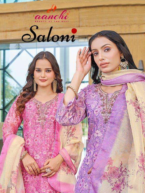 AANCHI SALONI PURE JACQUARD PRINTED DRESSES-00286